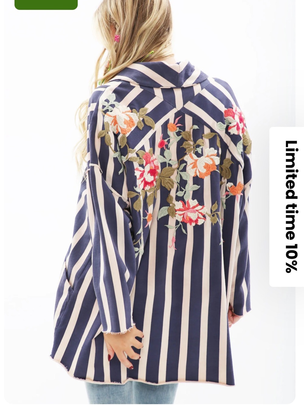 NWT Aratta Silent Journey- Crafted Stripe Jacket
